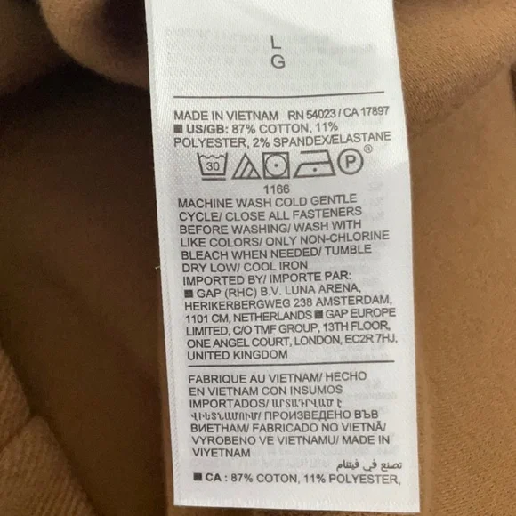 Banana Republic Full Zip Ponte Knit Chore Jacket Size L Hazel Gaze - Picture 10 of 11